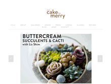 Tablet Screenshot of eatcakebemerry.com